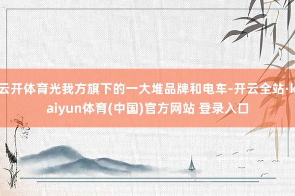 云开体育光我方旗下的一大堆品牌和电车-开云全站·kaiyun体育(中国)官方网站 登录入口