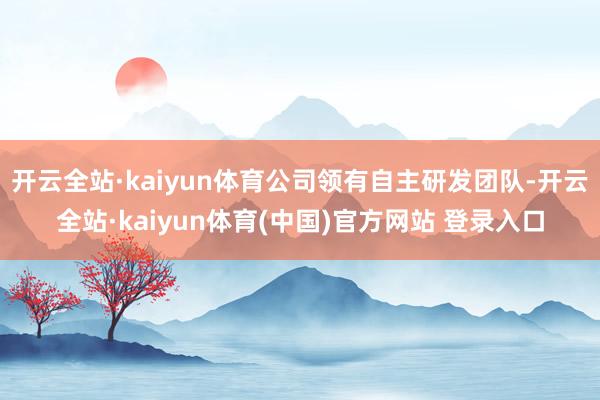 开云全站·kaiyun体育公司领有自主研发团队-开云全站·kaiyun体育(中国)官方网站 登录入口